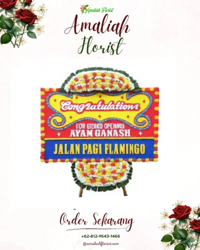 Bunga Papan Congratulation kawasan industri delta silicon